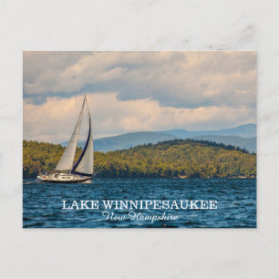 Segling i Sjö Winnipesaukee i New Hampshire Vykort