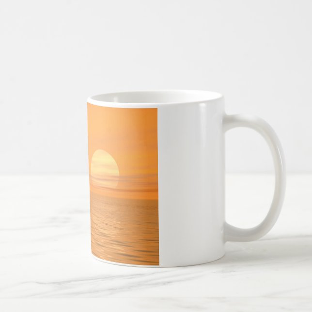 Segling i solnedgången kaffemugg (Höger)