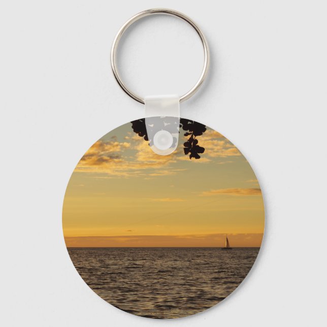 Segling i solnedgången nyckelring (Framsida)