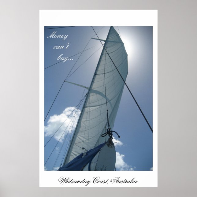 Segling i Whitsunday Kusten, Australien Poster (Framsidan)