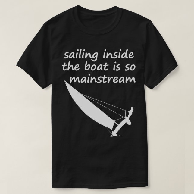 Segling inne i havets katamaranska fälla t shirt (Design framsida)