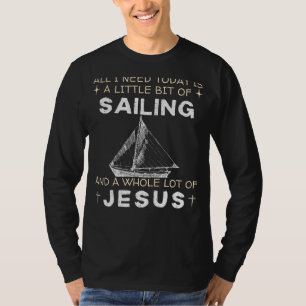 Segling & Jesus Rolig T-Shirt - Roligt Naustiskt F