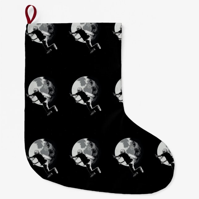 Segling Måne - Svan-pip Scooter Stunt Stor Julstrumpa (Framsidan)