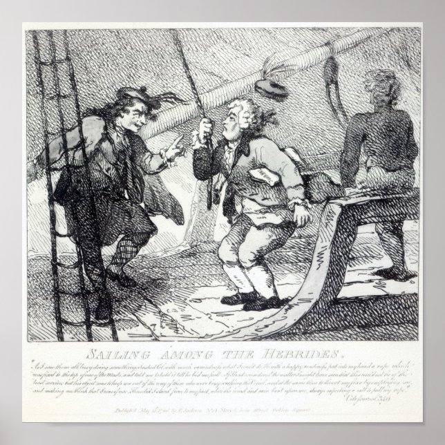 Segling mellan Hebriderna Poster (Framsidan)