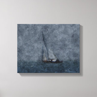 Segling nära Tiburon Canvastryck