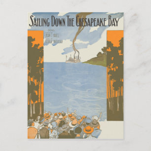 Segling ner i Chesapeake Bay Vykort