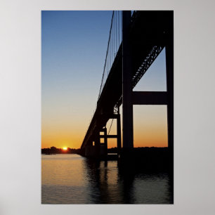 Segling och lämnande Newport Rhode island Poster