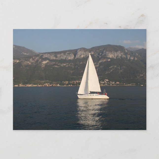 Segling på Lake Como Vykort (Framsida)