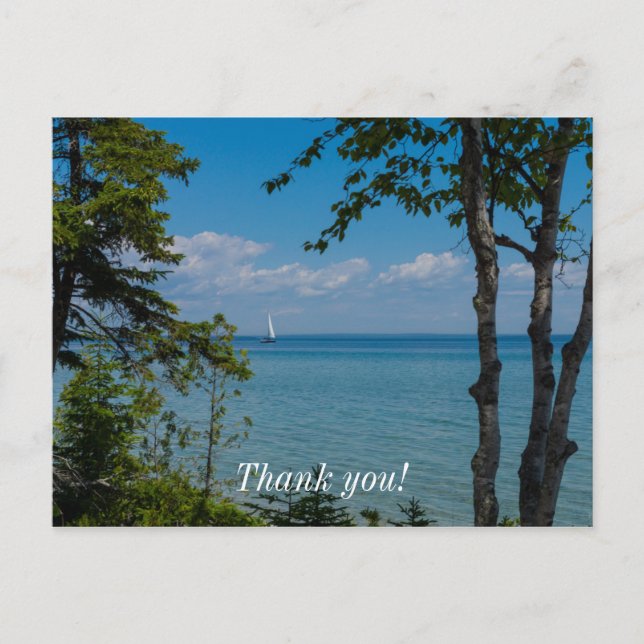 Segling på Mackinac Vykort (Framsida)