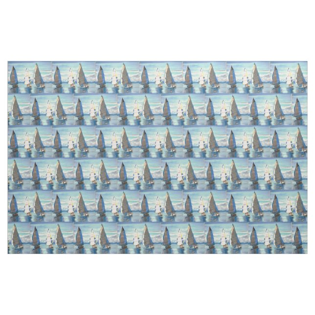 SeglingRegattatyger Tyg (Fat Quarter)