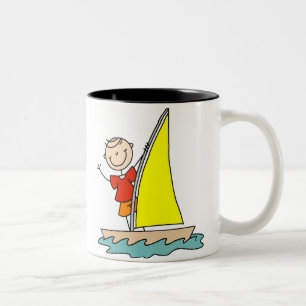 Seglingstick figurmugg Två-Tonad mugg