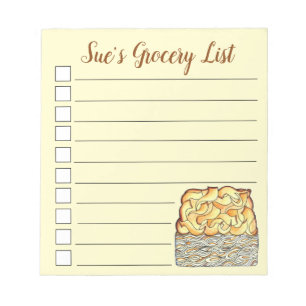 Segment av Kugel Jewish Egg Noodle Casserole Anteckningsblock
