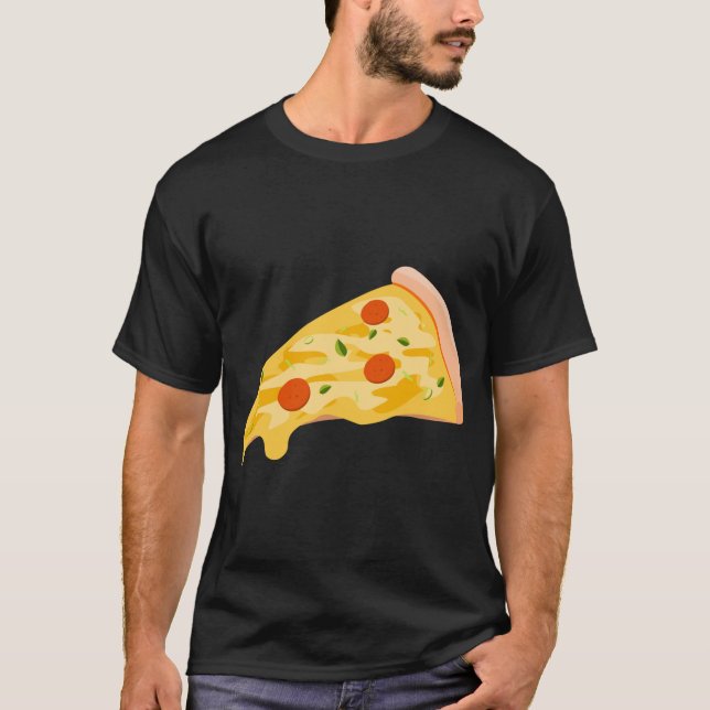 Segment av Pepperoni Pizza-skräppost T Shirt (Framsida)