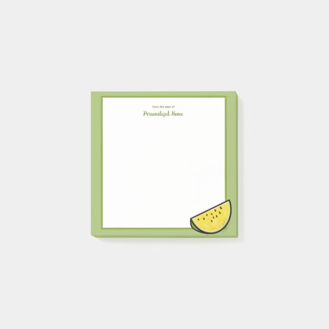 Segment av solskenad Gult Post-it Block (Framsida)