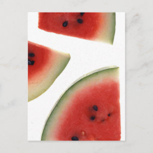 Segment av vattenmelon vykort