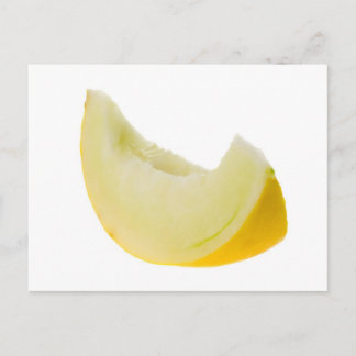 Segment av vit honungsmelon vykort