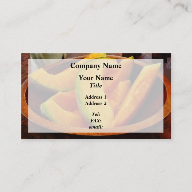 Segment Cantaloupe Visitkort (Framsida)