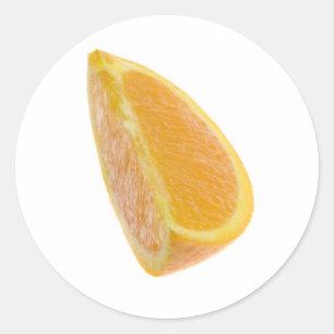 Segment i orangen runt klistermärke