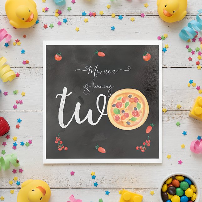 Segment i roligten, andra födelsedag pappersservett (Skapare uppladdad)