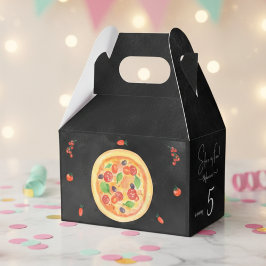 Segment i roligten, pizzafödelsedag presentaskar