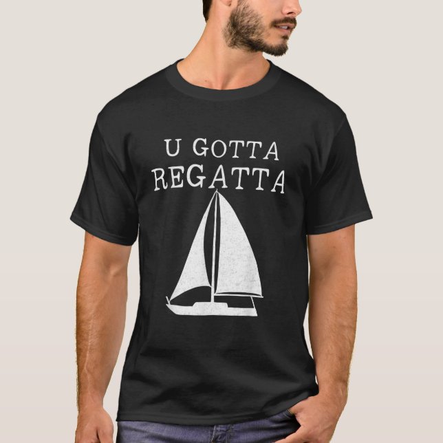 Segment Nautisk segel Regatta T Shirt (Framsida)