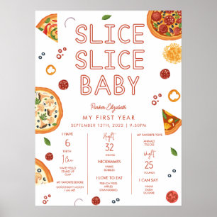 Segment Segce Baby första födelsedagskaldelsmål Po Poster