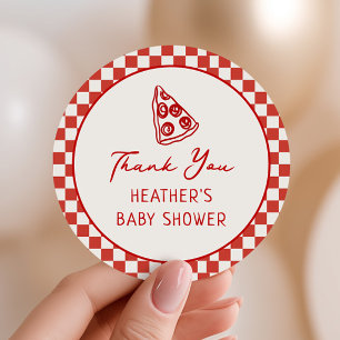 Segment Segce Baby Italienska Pizza ThLED Runt Klistermärke