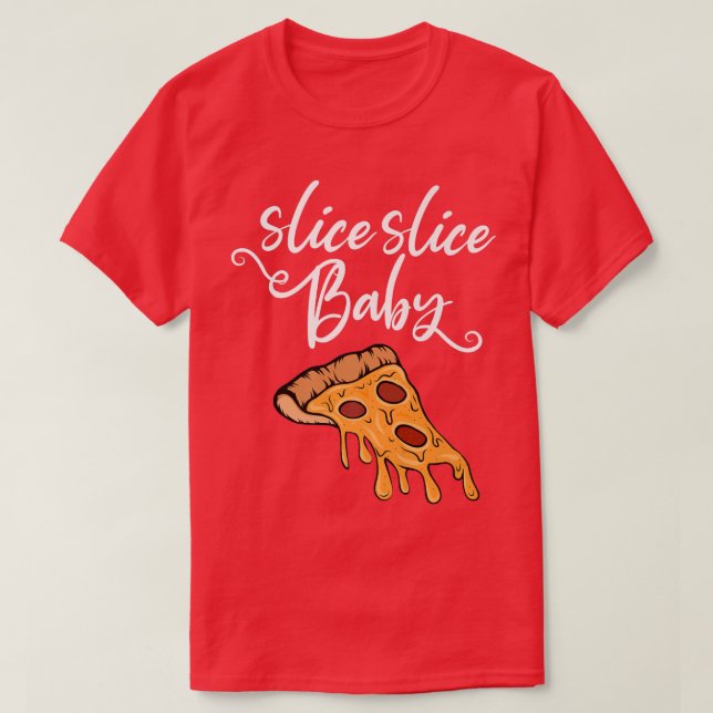 Segment Segce Baby Ord Game med Pizza Biet  T Shirt (Design framsida)