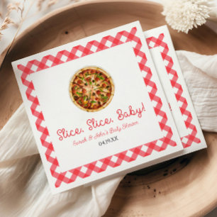 Segment, Segce, Baby! Pizza Baby Shower Pappersservett