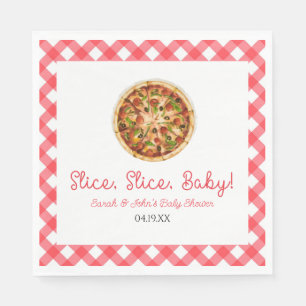 Segment, Segce, Baby! Pizza Baby Shower Pappersservett