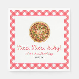 Segment, Segce, Baby! Pizza Födelsedagsfest Pappersservett