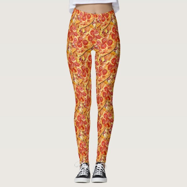 Segment! Segment! Baby! - Pizza Segce Leggings (Framsida)