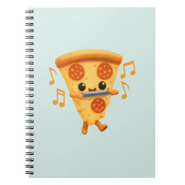 Segment som spelar en Harmonica Anteckningsbok (Framsidan)