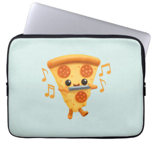 Segment som spelar en Harmonica Cute Laptop Fodral