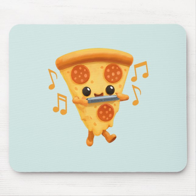 Segment som spelar en Harmonica Cute Musmatta (Framsidan)