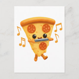 Segment som spelar en Harmonica Vykort