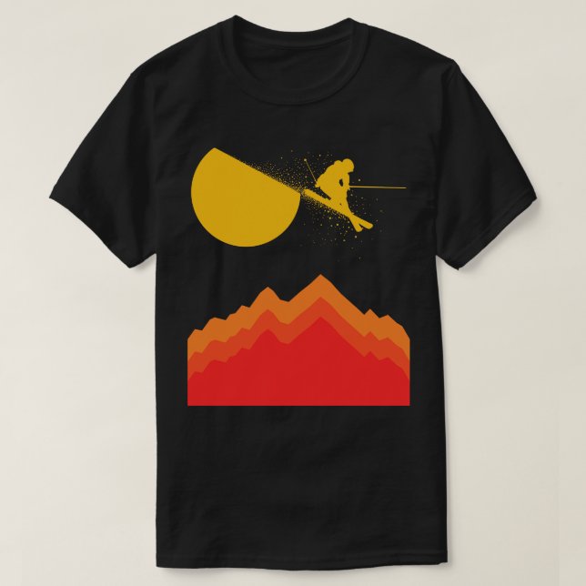 Segmentera Sol samtidigt som du hoppar över hög T Shirt (Design framsida)