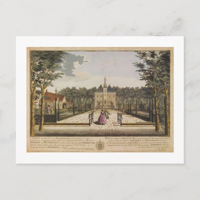 segmentfärgning 1760 Skriv ut Kasteel De Essenburg Vykort (Framsida)