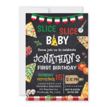 Segmentsegment Baby Pizza Party 1:a födelsedag