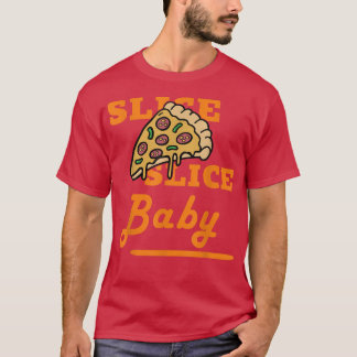 Segmentsegment Pizza BabyFunny Foodie Tee För mana