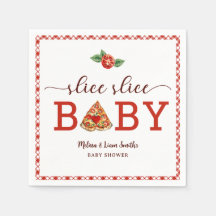 Segmentsegmentet Baby Pizza Baby Shower Napkins -