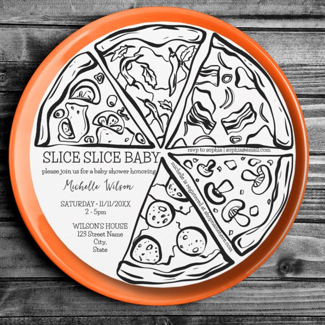 Segmentsegmentet Baby, unikt Hand plockade-vismisk Inbjudningar (Skapare uppladdad)