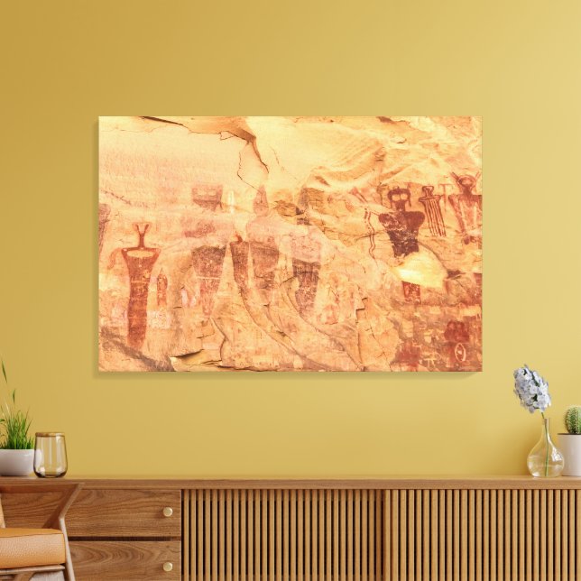 Sego Canyon Klippkonst Utah Pictogram Canvastryck (Insitu (Vardagsrum))