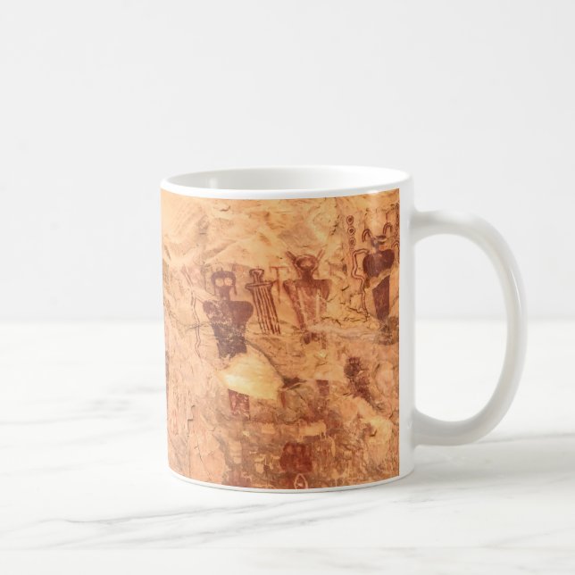 Sego Canyon Sten Art Utah Pictograph Kaffemugg (Höger)