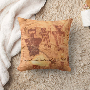 Sego Canyon Sten Art Utah Pictograph Kudde