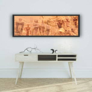 Sego Canyon Sten Art Utah Pictograph Poster