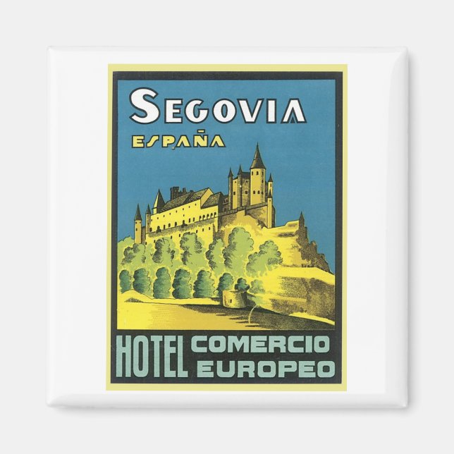 Segovia Espana Hotel Comercio Europeo Magnet (Framsidan)