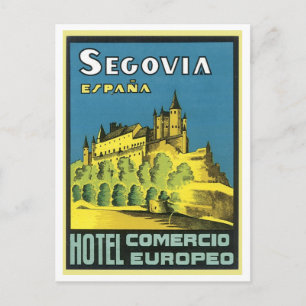 Segovia Espana Hotel Comercio Europeo Vykort