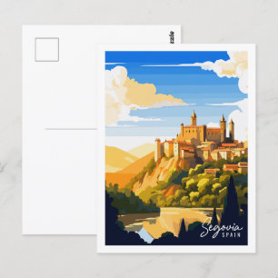 Segovia Frankrike vintage resor ställe Vykort