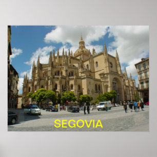Segovia-Spanien affisch
